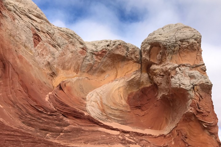 a canyon with a mountain in the background