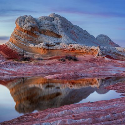 a canyon with a mountain in the background